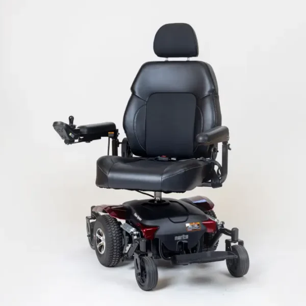 Front on view of the Vision Pro with seat slightly swiveled to the side